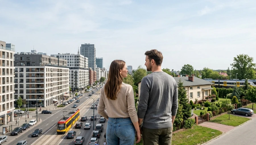 mieszkanie pod Warszawą czy w Warszawie porównanie